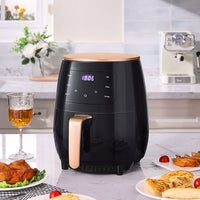 4L Electric Air Fryer with Non-stick Basket, LCD Digital Screen