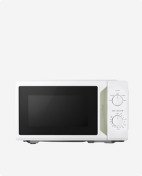 700W White 19L 5-level Power Kitchen Manual Microwave Oven with Timer