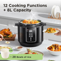COMFEE 1200W Multifunctional Household Pressure Cooker with Stainless Steel Inner Pot