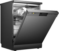 COMFEE 60cm Black Freestanding Dishwasher with 12 Place Settings & 6 Washing Programs